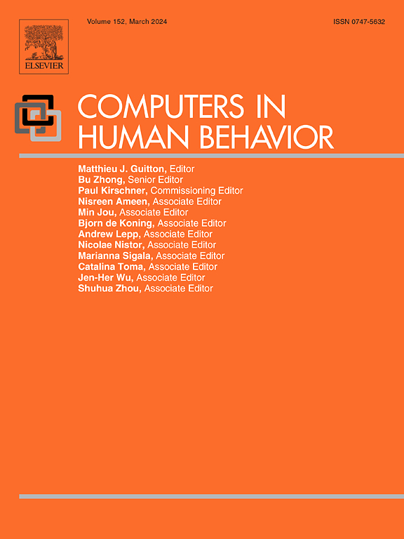 Go to journal home page - Computers in Human Behavior